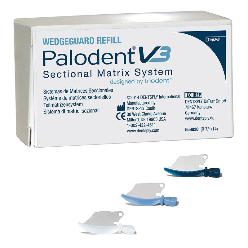 Cuñas protectoras Palodent V3-Plus Dentsply Sirona - Caja de 50 unidades.