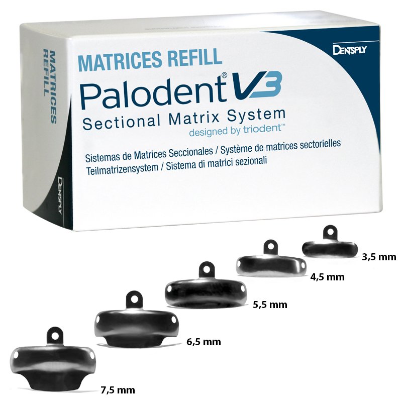 Matrices Palodent V3-Plus reposición Dentsply Sirona - Caja de 50 unidades.