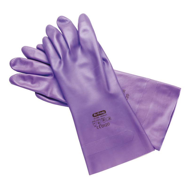 Guantes nitrilo Ulility Lilac Hu-Friedy - 3 pares, resistente a los agentes químicos y biológicos.