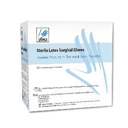 Guantes látex estériles QUIRÚGICOS sin polvo Ulma - Caja de 50 pares