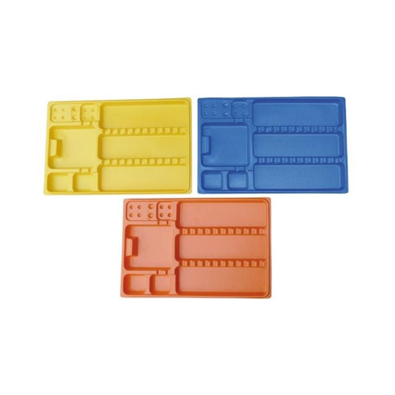 Bandejas desechables de colores Royal Dent - 28,5x18,5 cm. 400 unidades.