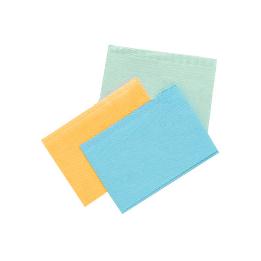 Servilletas baberos color azul,naranja y verde. Omnia - Caja de 500 unidades.