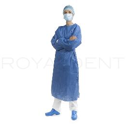 Bata de microfibra esteril Azul Alle Euronda - unitaria