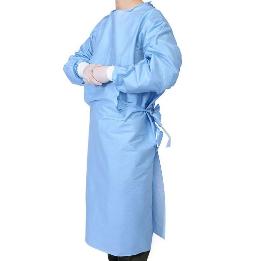 Bata no estériles  con puño azules Royal Dent - 75 unidades 