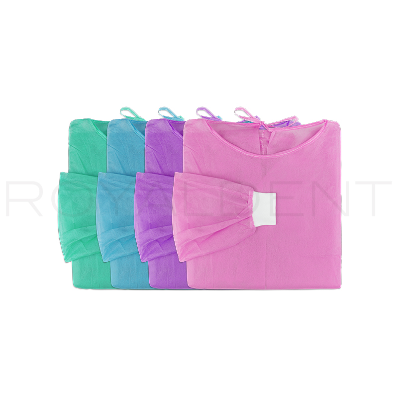 Batas desechable HIDROREPELENTES  no estériles 4 colores Alle Euronda - 4 unidades diferente color verde, azul, rosa, violeta