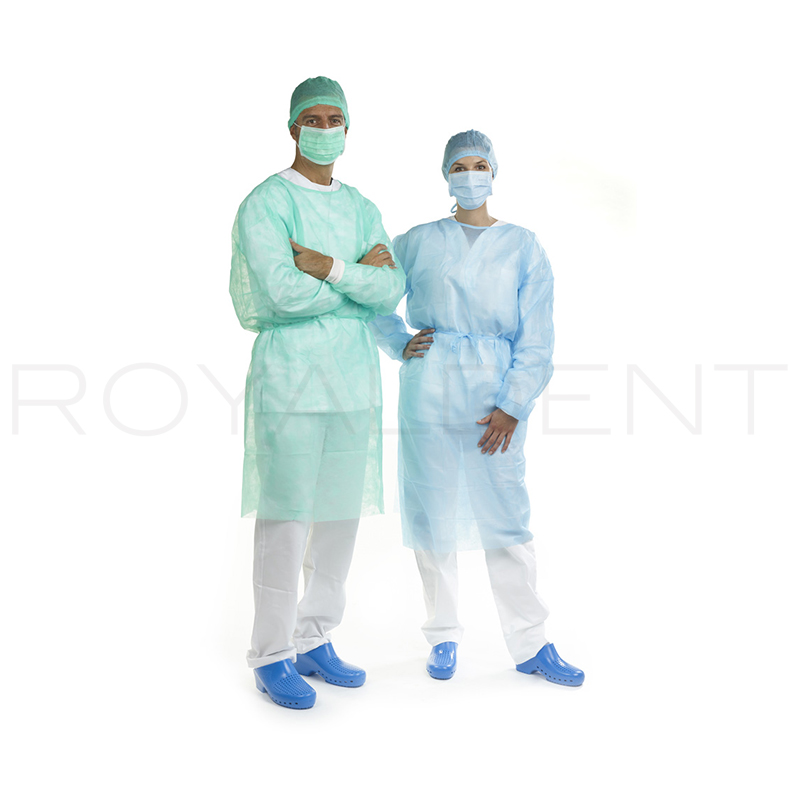 Batas desechable HIDROREPELENTES.no estériles Alle Euronda - 1 caja de 50 unidades