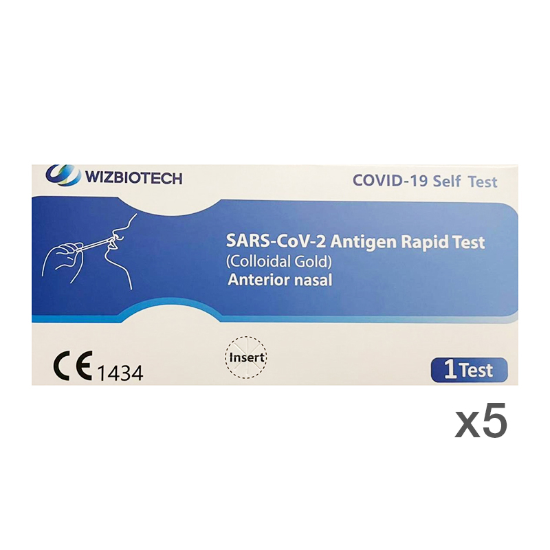 Oferta 5 Test Antígeno Autodiagnóstico Wizbiotech - 