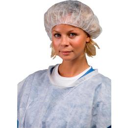 Cabezal absorbente redondo diámetro cm 28 con elástico blanco Omnia - 500 unidades. 