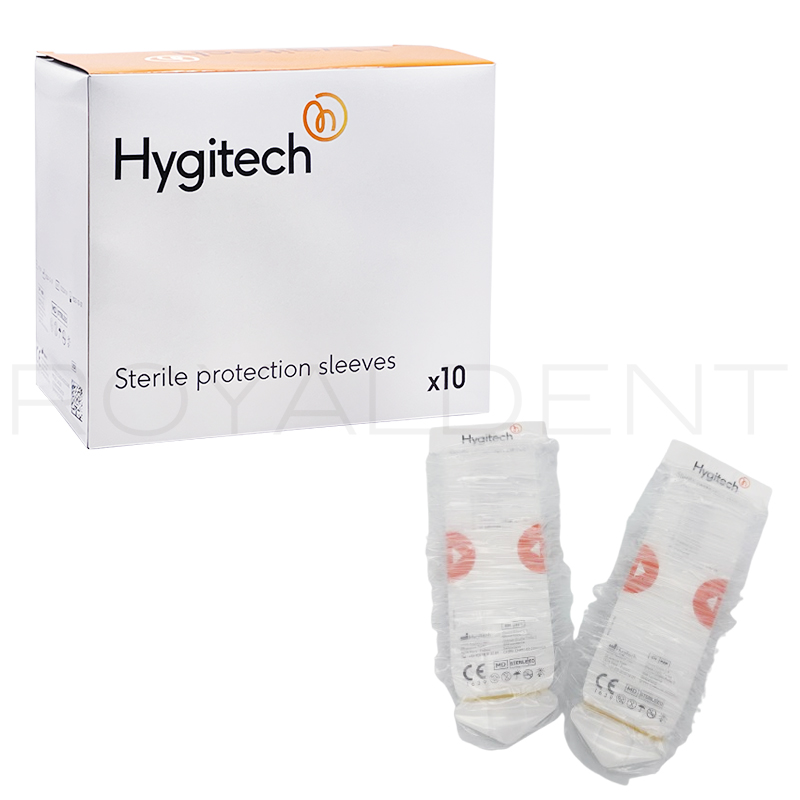 Fundas esteriles para cubre mangueras 20 unidades Hygitech - Dimensiones: 120 cm de largo x 8 cm de ancho (se ajusta a tubos estándar).