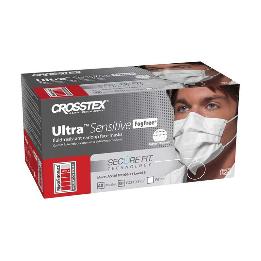 Mascarilla Ultra Sensitive Fogfree Securefit c/elástico GCFCXSFSF Omnia - Caja de 40 unidades. Color blanco