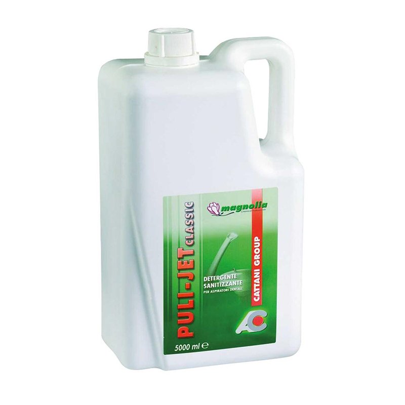 Aspiración desinfectante Pulijet Cattani - Botella de 5 litros, para 100 litros de disolucón.