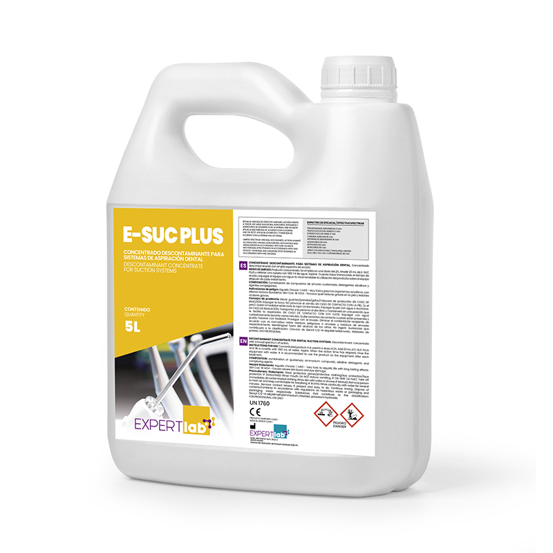 E-SUC PLUS 3 en 1 Desinfección, limpieza y desodorizaciónr aspiración botella 5 litros EXPERTLAB - 