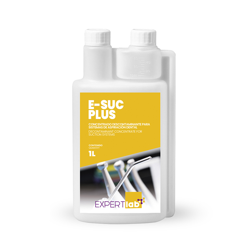 E-SUC PLUS 3 en 1 Desinfección, limpieza y desodorizaciónr aspiración  EXPERTLAB - Botella de 1 litro.