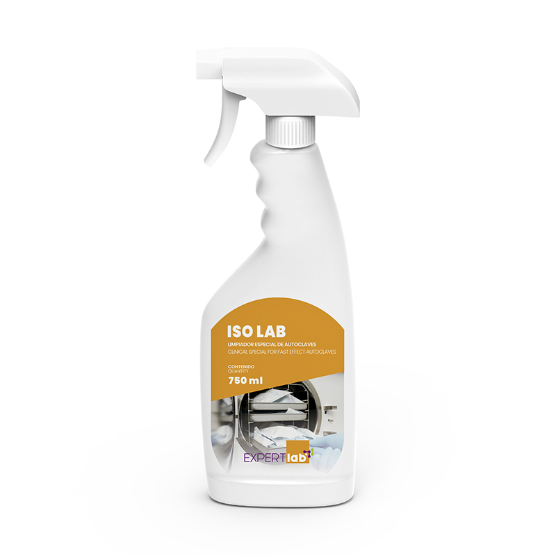 ISO LAB desinfectante de Autoclave EXPERTLAB - Botella de 750 ml. Producto 3 en 1: Desinfección, limpieza y mantenimiento
