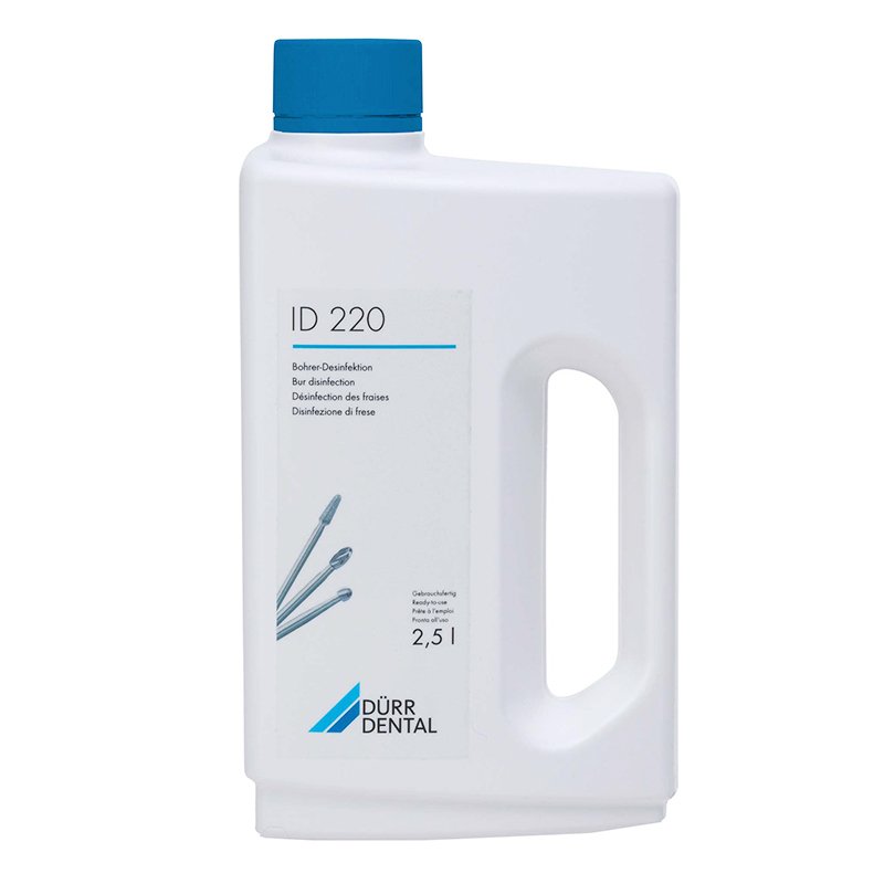 ID-220 desonfección de fresas Durr Dental - Botella de 2,5 litros.