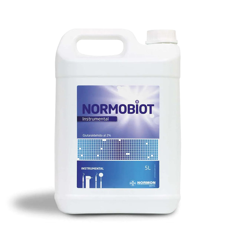 Desinfectante instrumental Normobiot  Laboratorios Normon - Botella de 5 litros, lista para su uso.