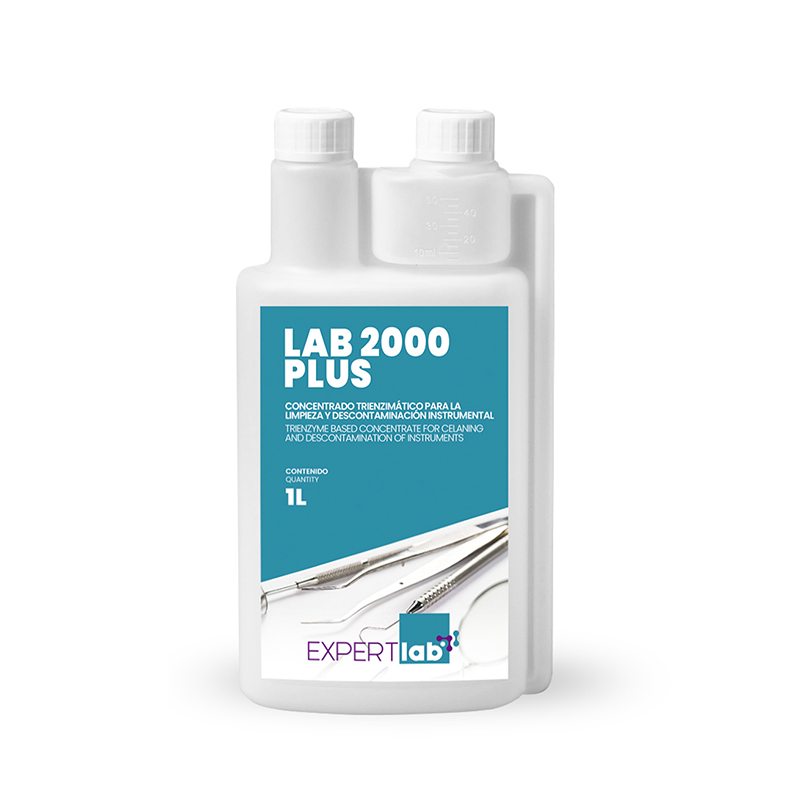 LAB 2000 PLUS desinfectacte TRIENZIMÁTICO para instrumental EXPERTLAB - Botella de 1 litro.