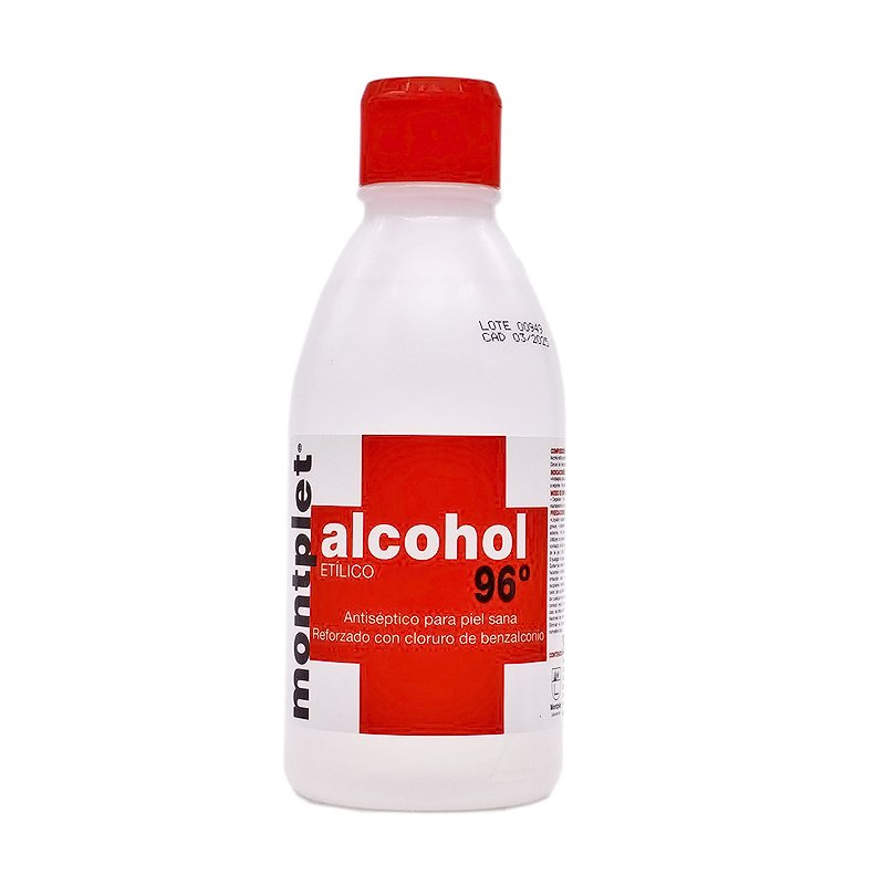 Alcohol 96 grados desinfectante  Montplet - 1 Botella de 250ml