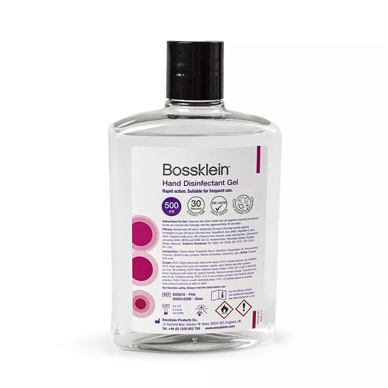 Gel antiséptico de manos libre aroma + 70% alcohol Blossklein - 1 botella de 500ml