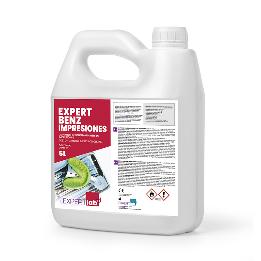 EXPERT BENZ desinfectante impresiones 5 litros EXPERTLAB - Botella de 750 ml. Producto 3 en 1: Desinfección, limpieza y mantenimiento