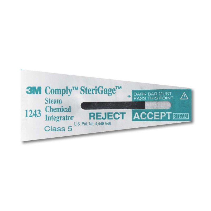 Indicador Comply integrador vapor 1243B Solventum - Caja de 100 unidades