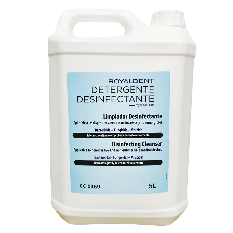Desinfección superficies libre de clorhexidina aroma menta Royal Dent - Botella de 5 litros