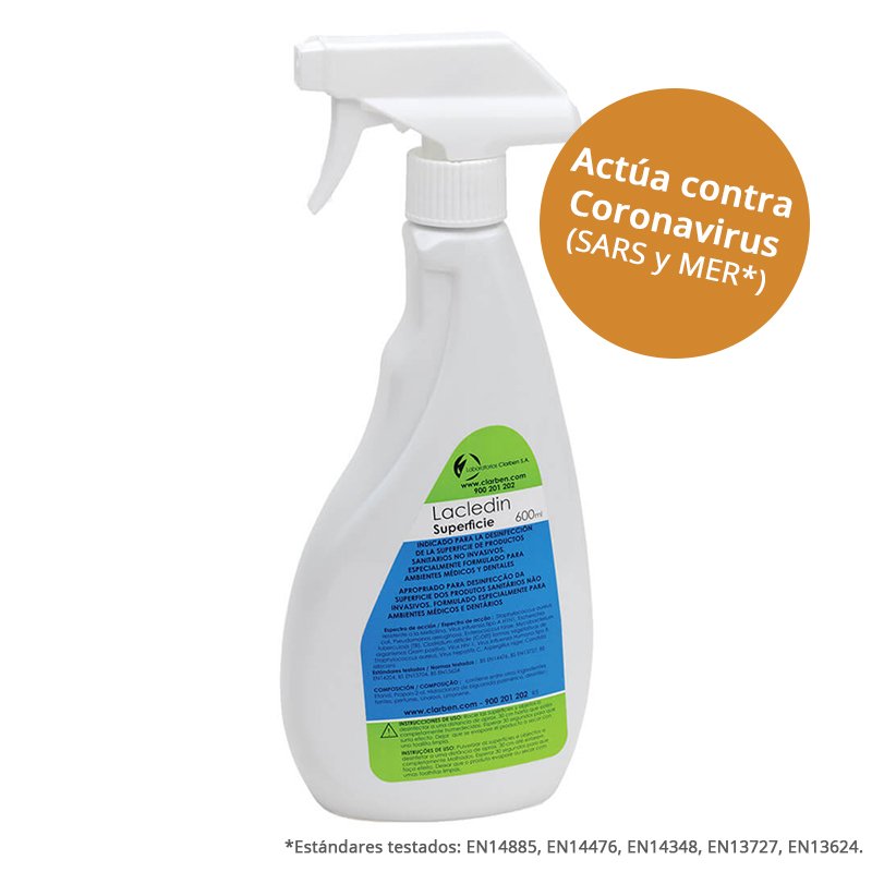 Lacledin desinfectante superficies 750 ml. con dosificador Laboratorios Clarben - 