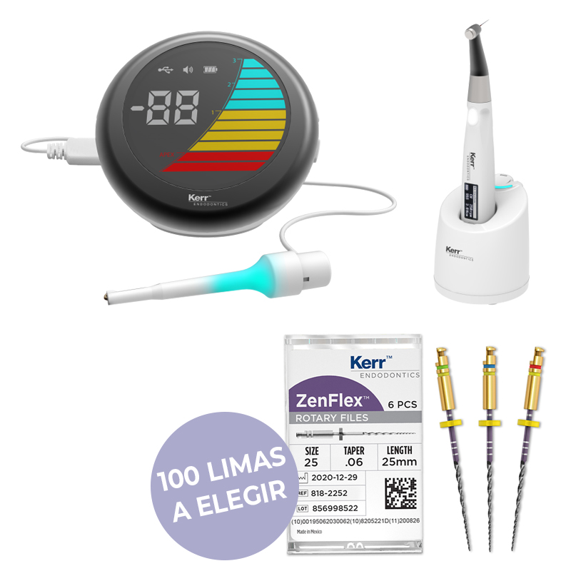 Oferta:Apex Connect Kit + Elements Connect Cordless Motor + 100 limas Zenflex a elegir KerrHawe - 