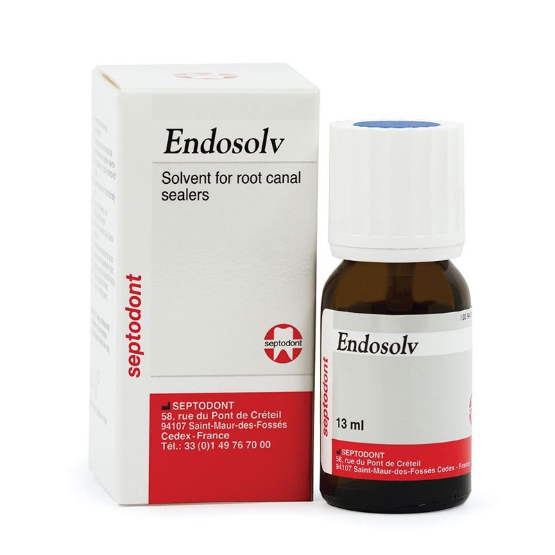 Endosolv  Septodont - Frasco de 13 ml. Acetato de Etilo, acetato de amilo, Timol. 