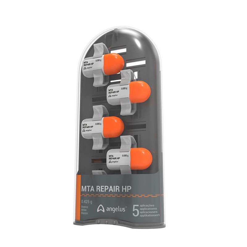 Cemento MTA REPAIR HP - 5 dosis de 0,85 grs. + 5 frascos de líquidos de 0,25 ml. Angelus - 