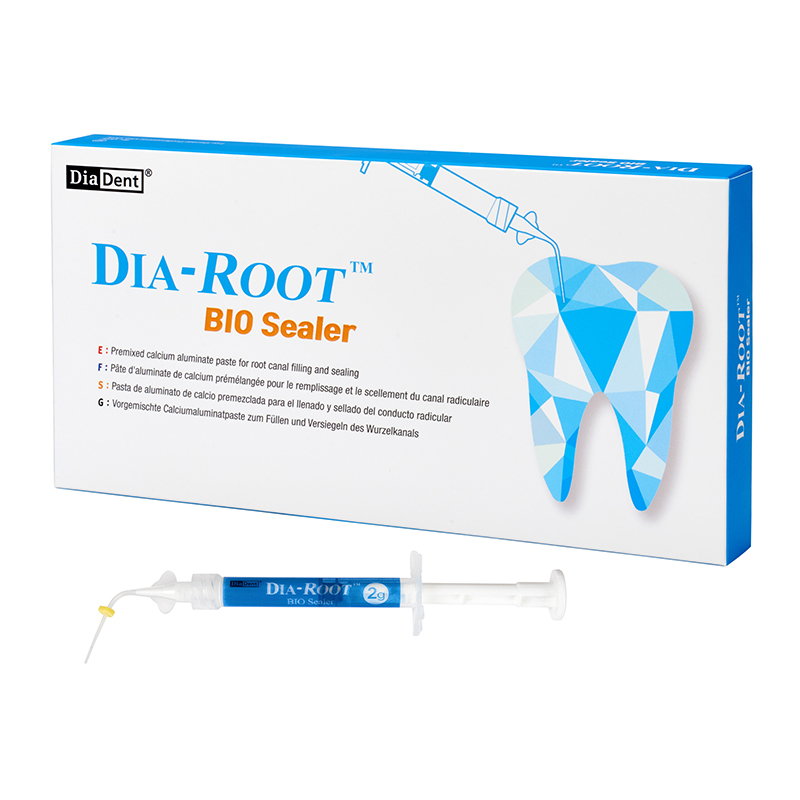 Dia Root BIO Sealer kit Royal Dent - 1 jeringa de 2 grs, 20 puntas + 1 tope de silicona