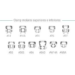 Clamp molares superiores e inferiores RDCM - 8A,8AD,14,14A,27,56,56S,W8A,W14A,24 Hu-Friedy - 
