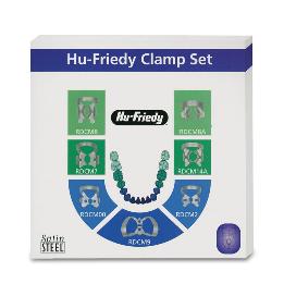kit de clmaps RDCSET7 Hu-Friedy - Contiene: 7 clamps N.:00,2,7,8,8A,9,14A