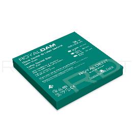 Dique de goma látex natural color verde  Royal dent-American Eagle - caja de 36 unidades