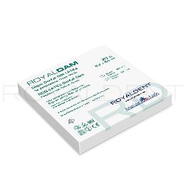 Dique de Goma Sin látex color verde Royal dent-American Eagle - Caja de 20 unidades