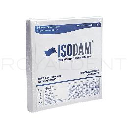 Dique de goma sin látex de alta calidad Premium  X-grueso  Heavy Blue Isodam - 1 caja de 15 unidades  