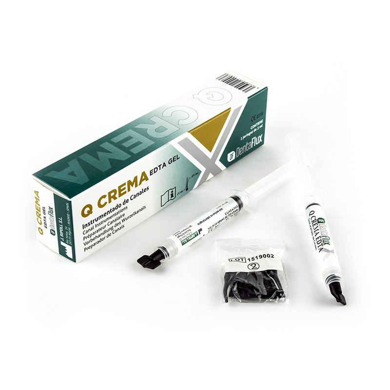 Edta Q-Crema Dentaflux - 2 jeringas de 3ml. (6,8 GRS.)