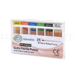 Gutta-percha Points conicidad 6% Cerkamed - 10 caja de 60 unidades 