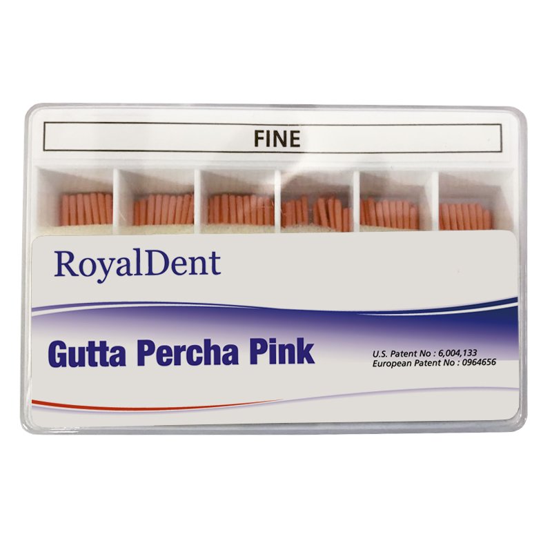 Puntas guttapercha piratas no estandarizadas Royal Dent - Caja de 100 unidades.