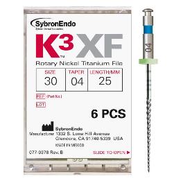 Limas K3 XF conicidad 04. SybronEndo - Caja de 6 unidades