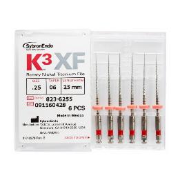 Limas K3 XF conicidad 06. SybronEndo - Caja de 6 unidades