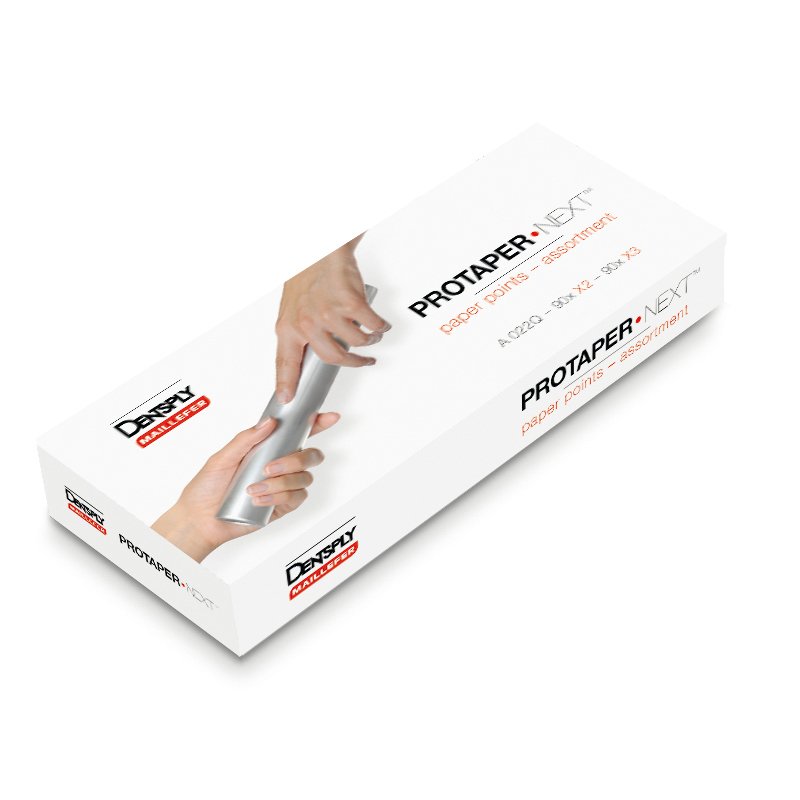 Puntas de papel PROTAPER NEXT Dentsply Sirona - Caja de 180 unidades.