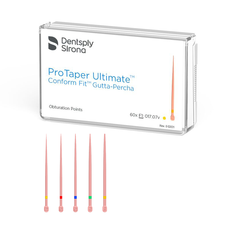 ProTaper Ultimate Conform Fit Gutta-Percha DentsplySirona - Caja de 60 unidades.