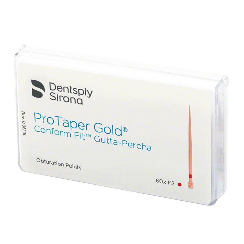 Guttapercha Protaper Gold Conform Fit Dentsply Sirona - Caja de 60 unidades.