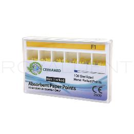 Puntas de papel protaper cerkamed Cerkamed - 1 caja de 100 unidades 