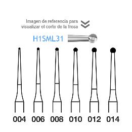 Fresas EndoTracer H1SML34.205  Komet - Caja de 5 unidades. Para contra-ángulo tallo largo.
