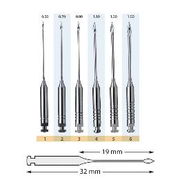 Gates 32 mm Maillefer Dentsply Sirona - Caja de 6 unidades.