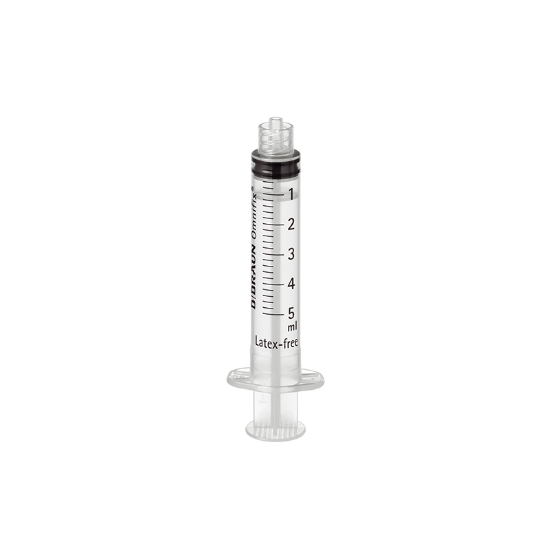 Jeringa 3 cuerpos OMNIFIX 5ml luer-lock sin látex BBRAUN - Caja de 100 unidades