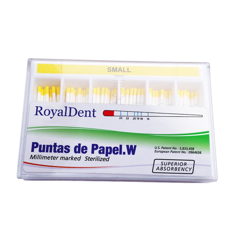 Punta papel Royal-PROW Royal Dent - Caja de 100 undidades. Compatible con Wave-One