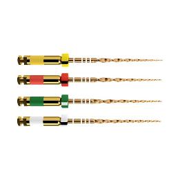 Limas WaveOne Gold surtido Dentsply Sirona - Caja de 4 unidades, una por tamaño.